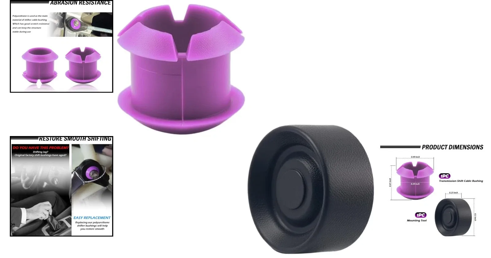 Universal Transmission Shift Cable Bushing Kit - Transmission Shift Cable Bushing Kit image 2