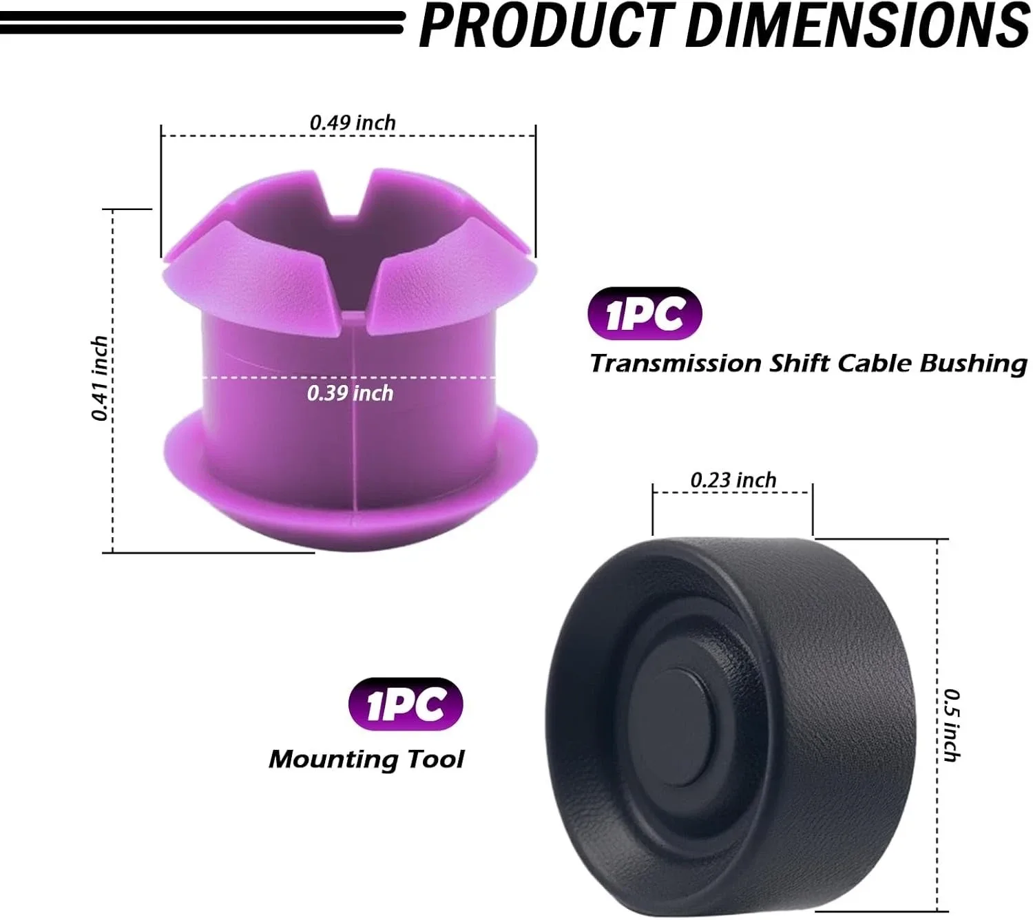 Universal Transmission Shift Cable Bushing Kit - Transmission Shift Cable Bushing Kit image 4