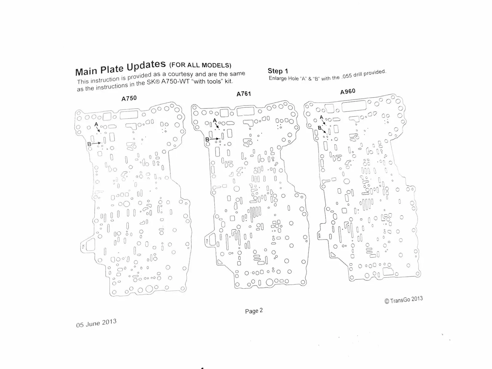 2003+ TRANSGO SK A750-NT Shift Kit for A750E/A750F/A760E/A760H/A761E/A960E image 3