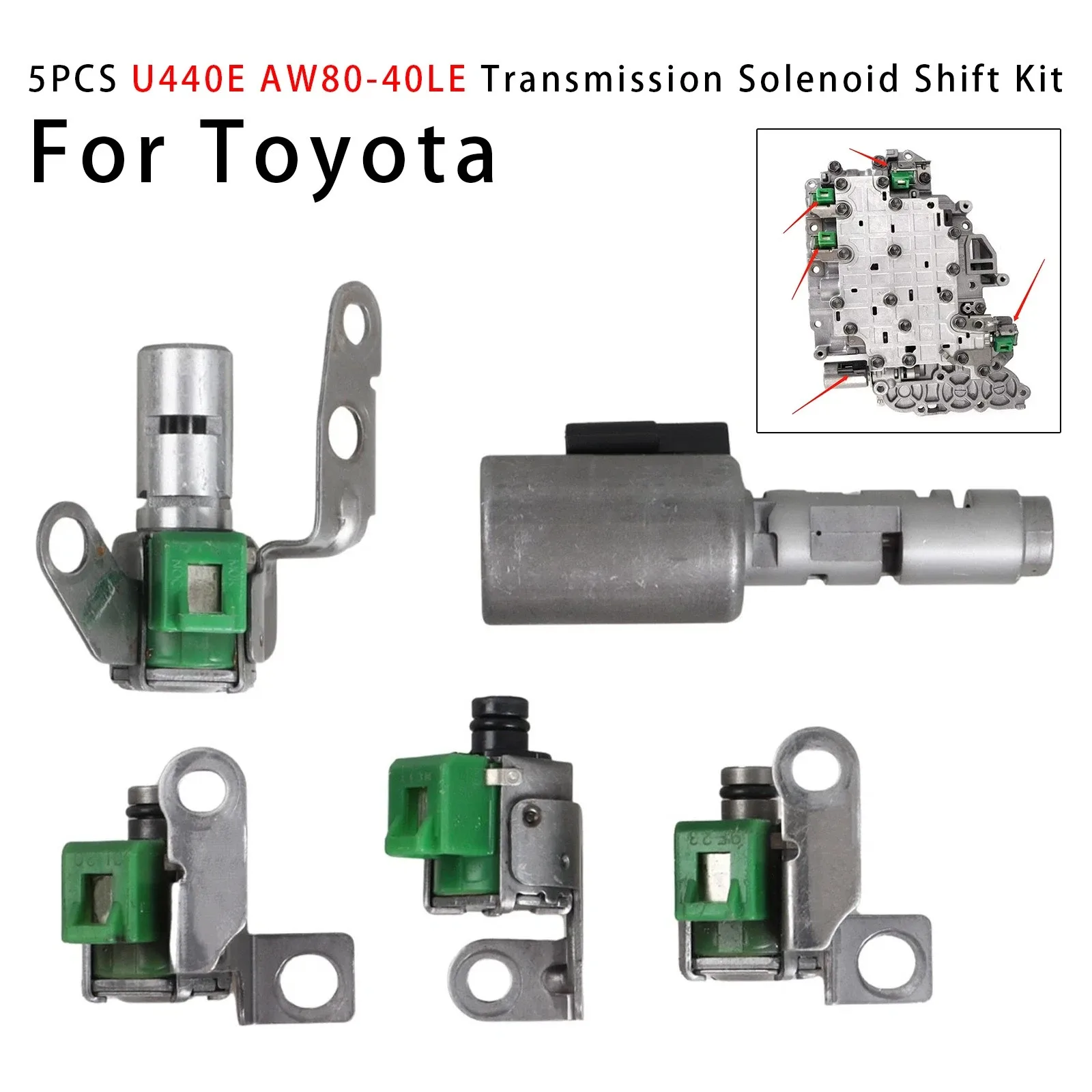 MadHornets U440E AW80-40LE Transmission Solenoid Shift Kit (MPN: U440E AW80-40LE)