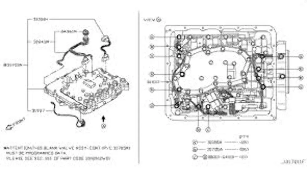 2003-2007 Infiniti G35 Transmission Valve Body Control 3170591X6E