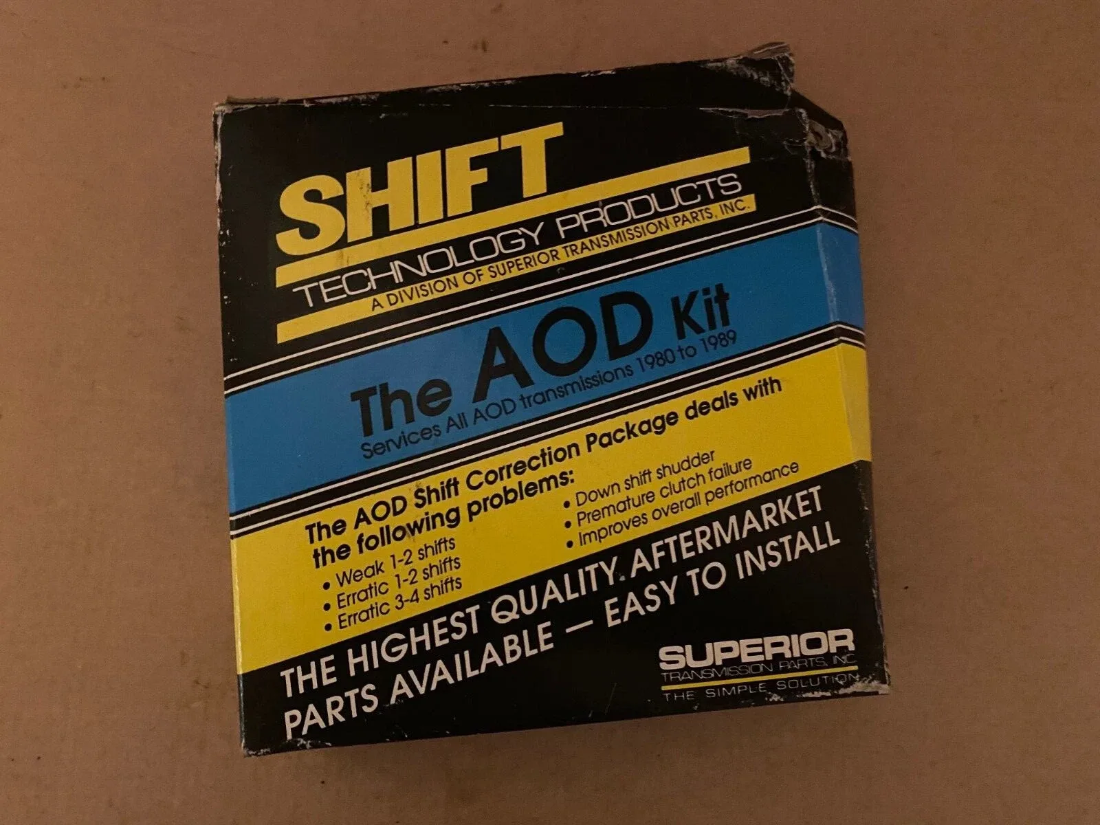 AOD transmission shift kit  superior 1980-1989 new old stock