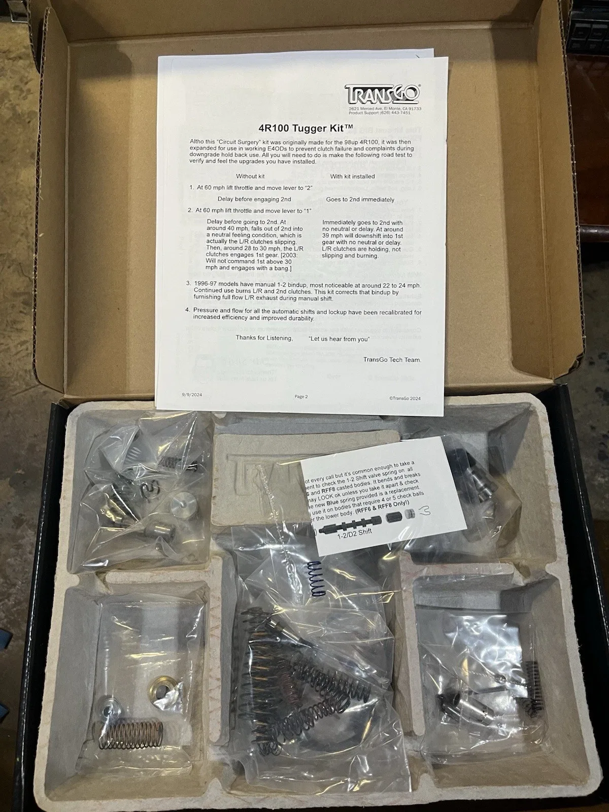 E40d Trans Go Tugger Shift Kit image 2
