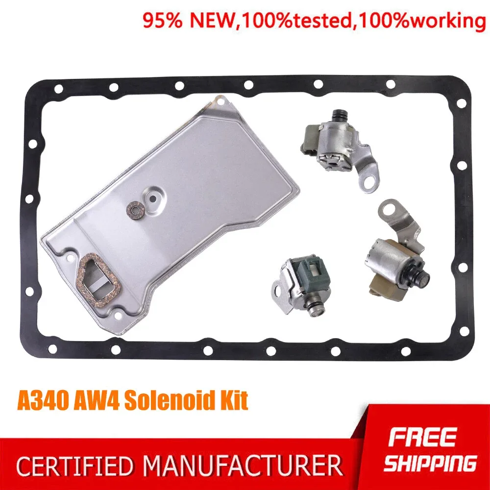 Transmission Solenoid Service Filter Kit for Jeep A340 AW4 TCC Lock up Shift