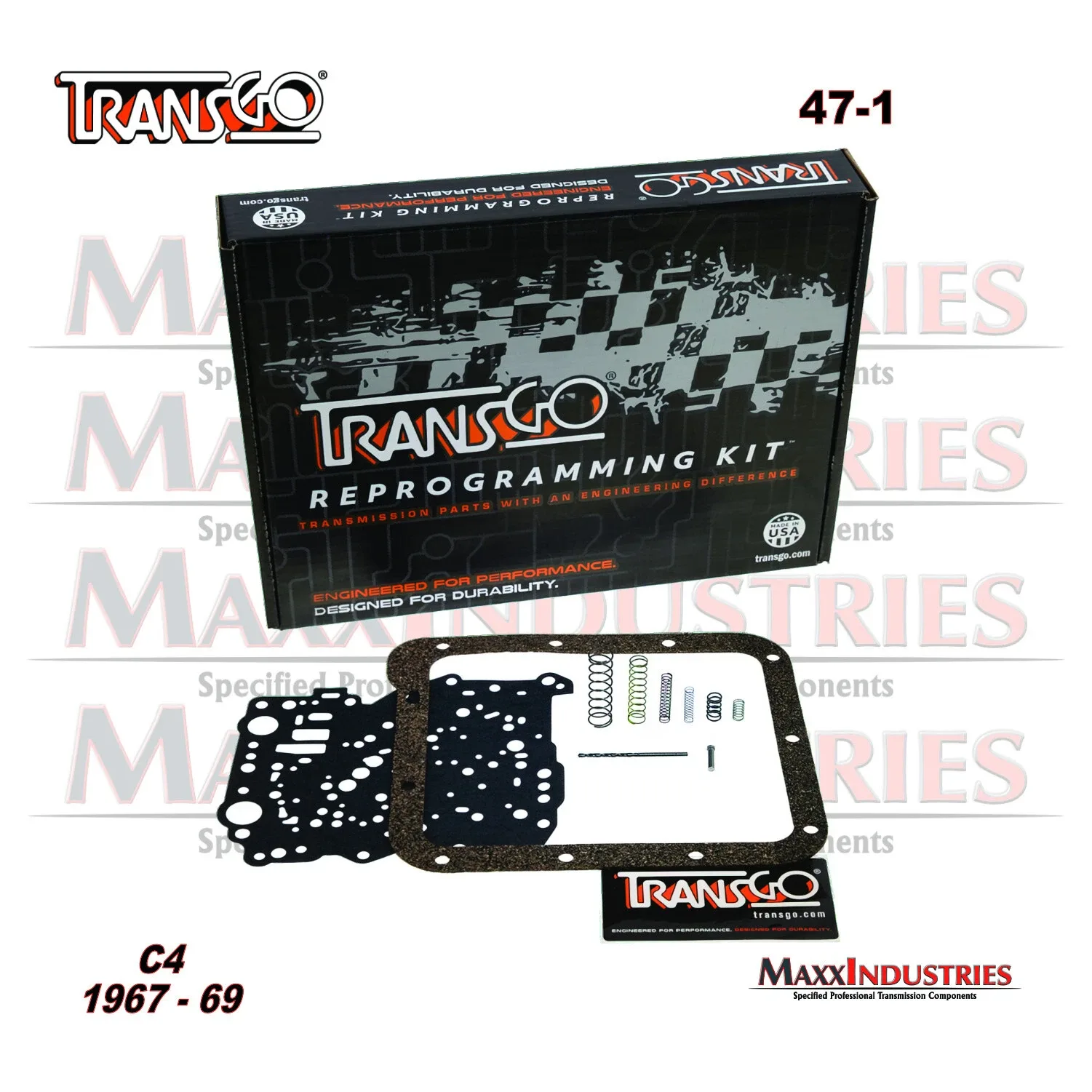 C4 Ford Transmission Valve Body Shift Kit Reprogramming TransGo 47-1 Gear Comman image 2
