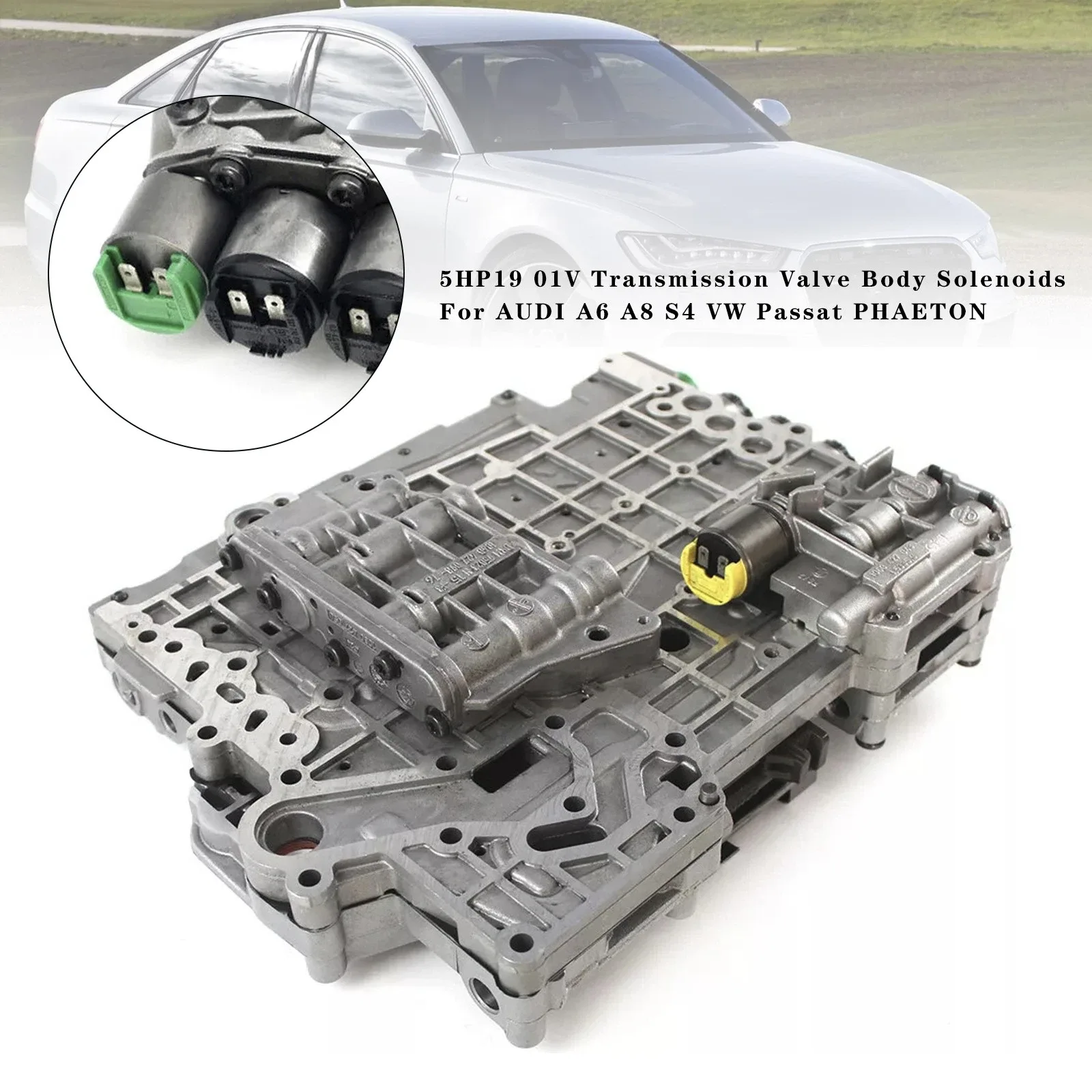 Transmission Valve Body Solenoids 5HP19 (01V) for Audi A6/A8/S4 and VW Passat/Phaeton