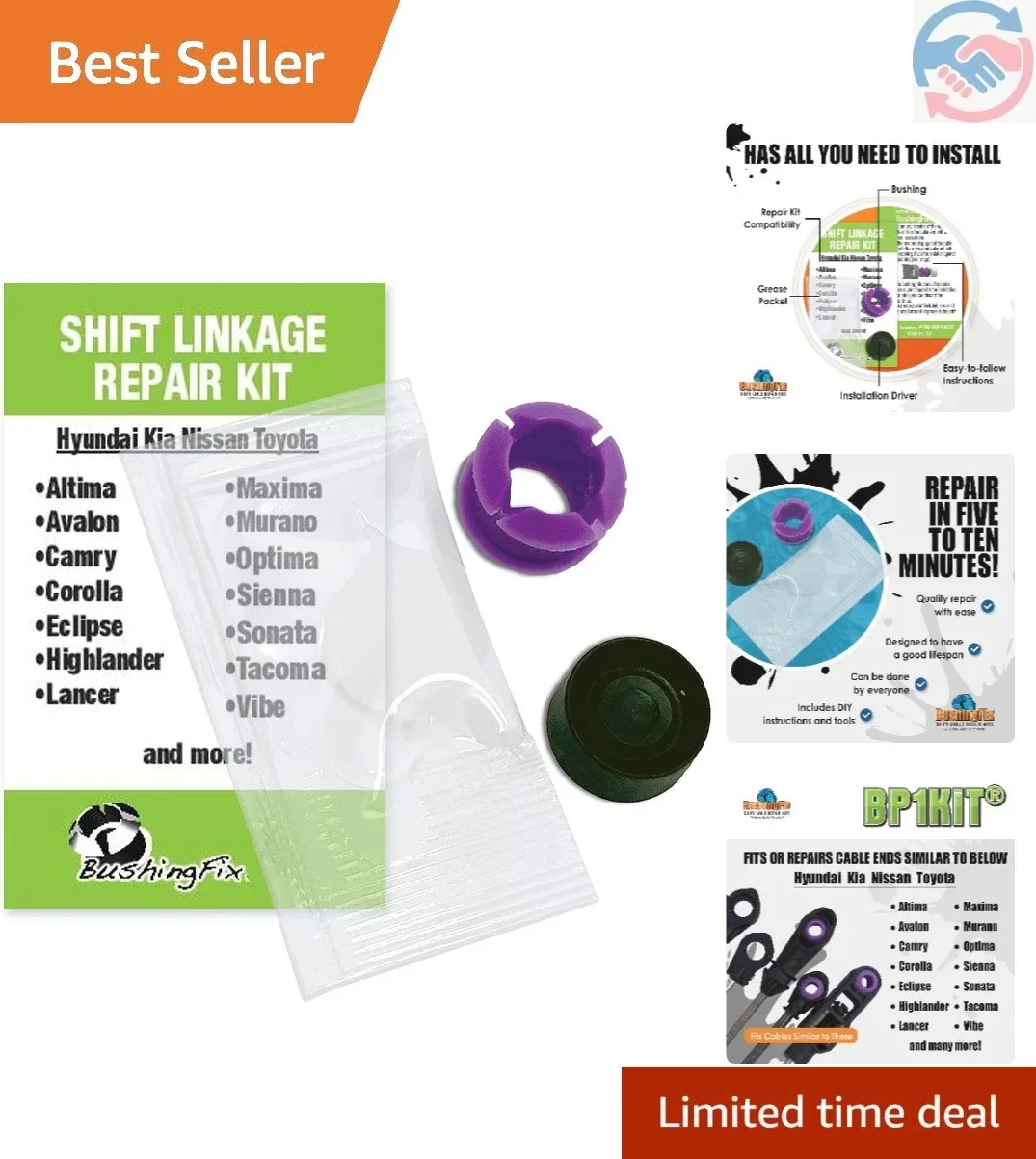 BushingFix Transmission Repair Kit: Shift Cable Bushing for Nissan & Toyota