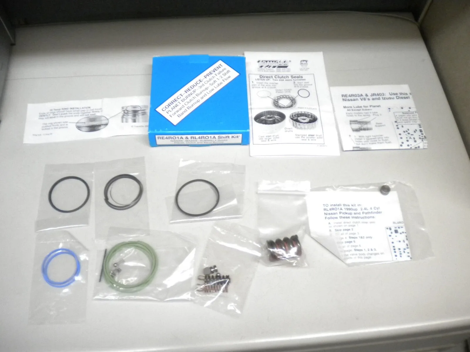 Transgo RE4RO1A Shift Kit with ATSG Manual and Beck/Arnley Filter & Gasket image 2