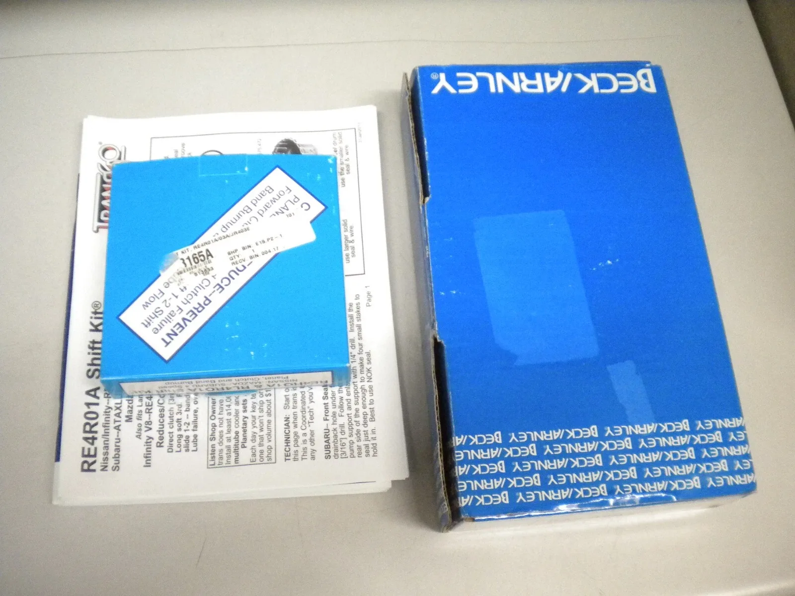 Transgo RE4RO1A Shift Kit with ATSG Manual and Beck/Arnley Filter & Gasket
