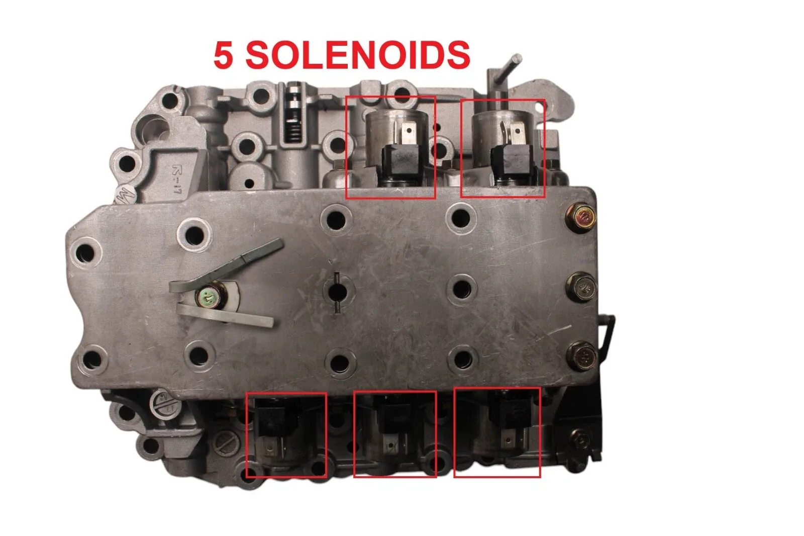 41740A - F4A41 F4A42 F4A51 W4A42, VALVE BODY, 5 SOLENOIDS, 1996-10/2004 image 2