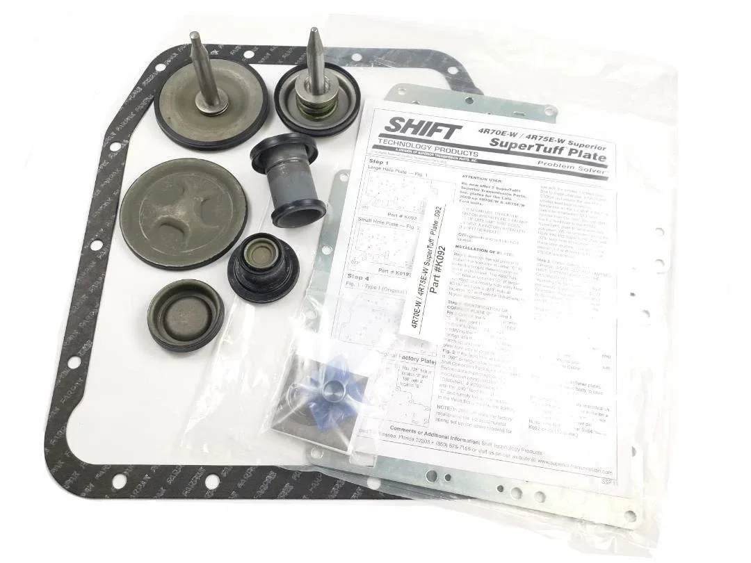 4R75W 1 Groove Reverse Piston Set & Superior Valve Body Separator Plate 2000-Up