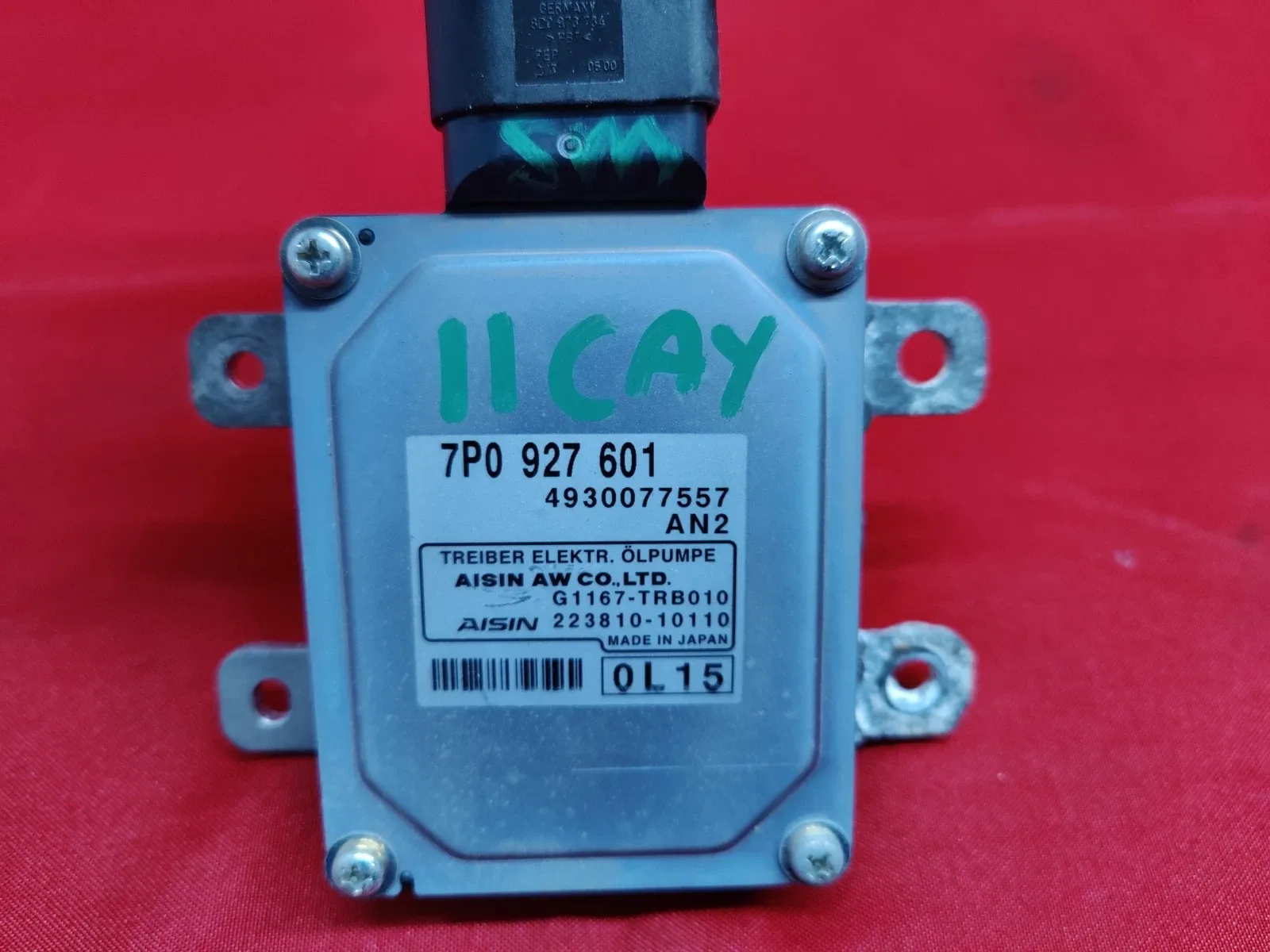 10-18 CAYENNE PANAMERA TRANSMISSION HYDRAULIC OIL PUMP CONTROL MODULE 7P0927601 image 3