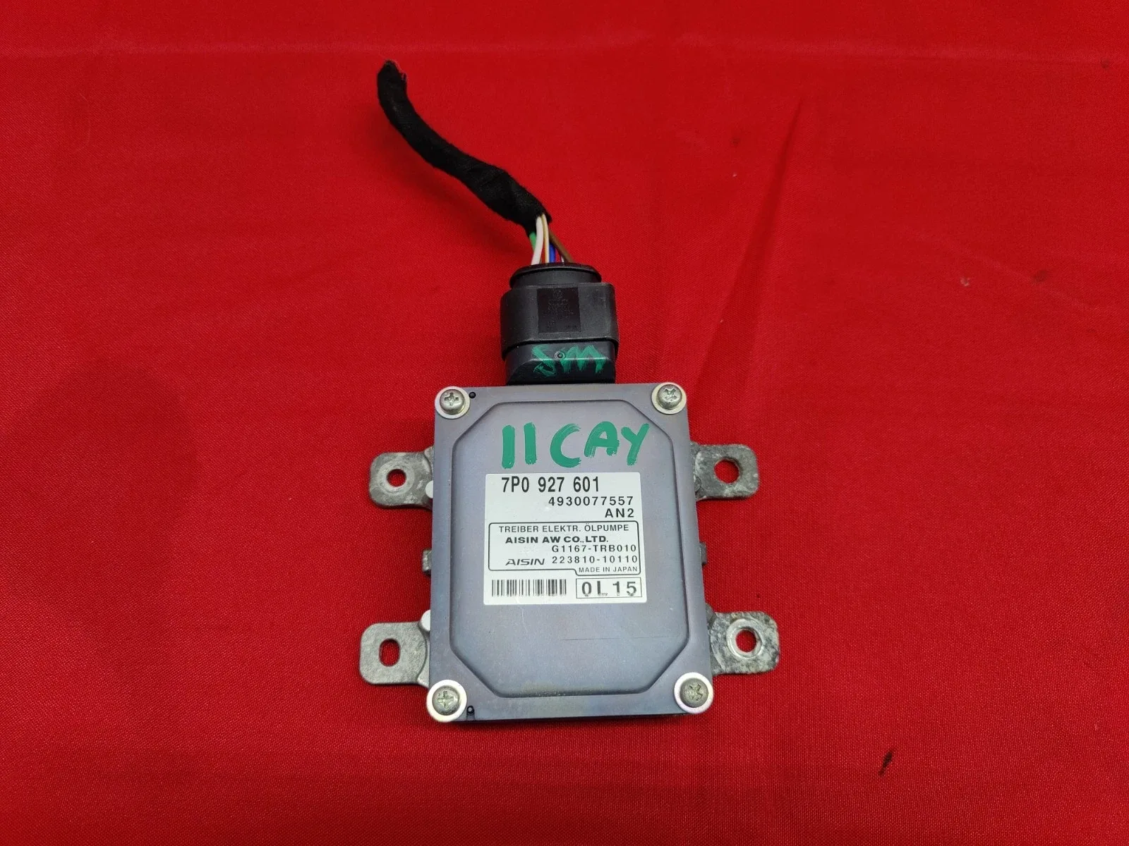 10-18 CAYENNE PANAMERA TRANSMISSION HYDRAULIC OIL PUMP CONTROL MODULE 7P0927601