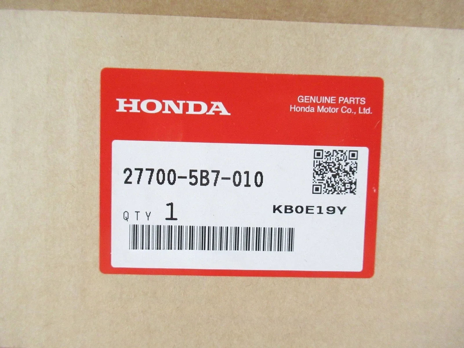 OEM Honda 27700-5B7 Secondary Valve Body Assy