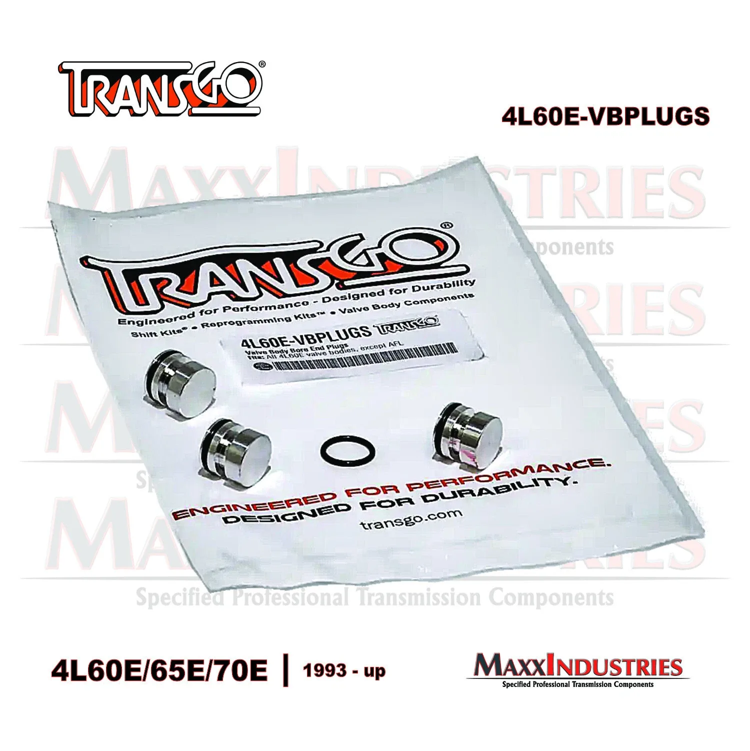 4L60E 4L65E Transmission Valve Body - End Plugs Transgo Kit (4L60E-VBPLUGS) image 2