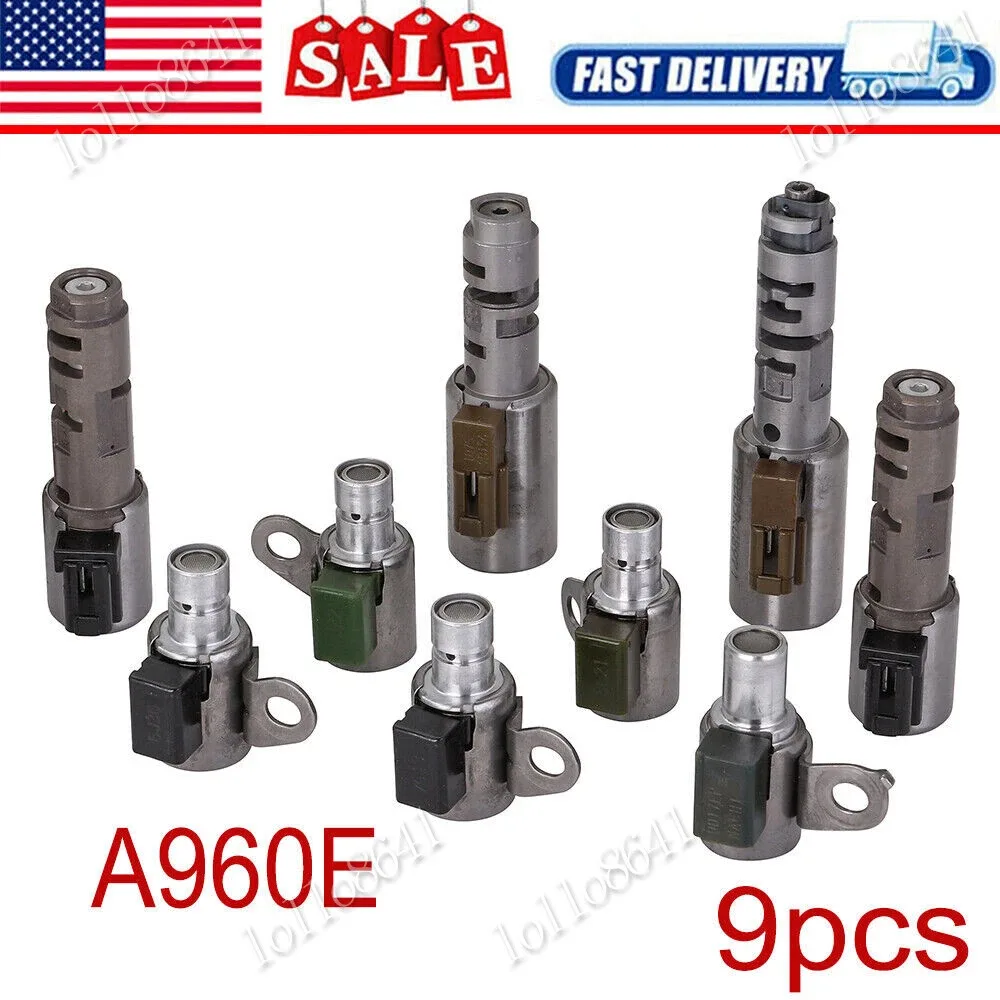 9Pcs Transmission Solenoid Kit Shift Complete For 05-17 Lexus IS250 GS300 IS300