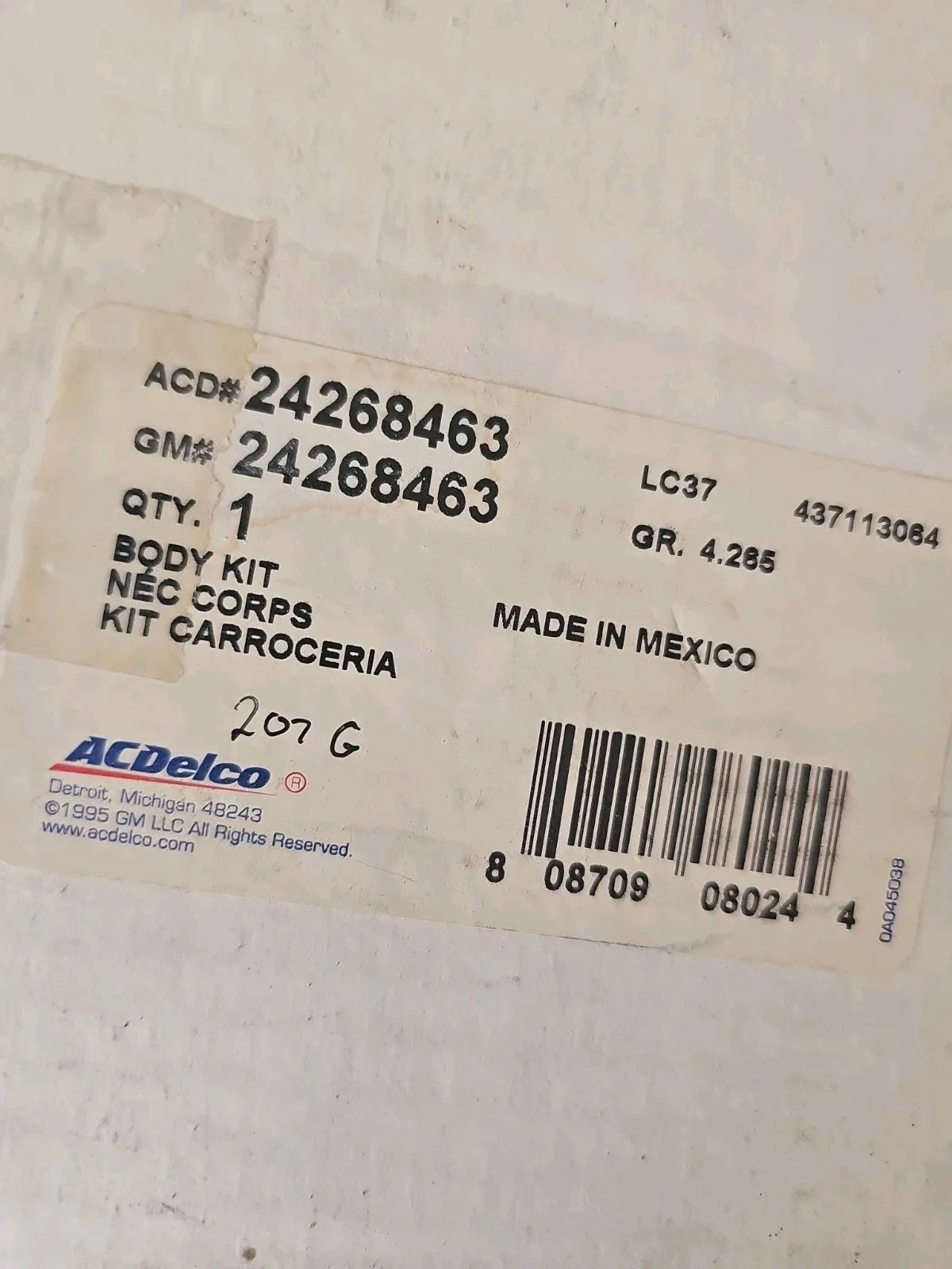 GENERAL MOTORS AUTOMATIC AUTO TRANS VALVE BODY KIT OEM # 24273013 image 4