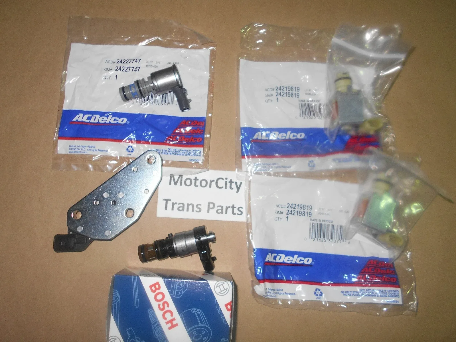 4T65E Transmission Solenoid Kit Set Tcc Shift Epc 2003 & Up AcDelco