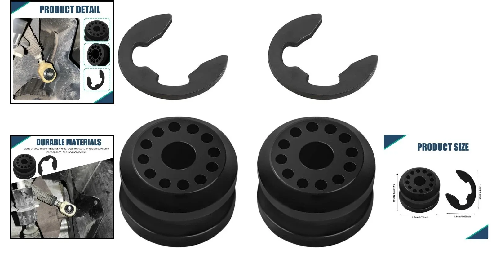 Easy Install Shift Linkage Repair Kit - 2PCS Bushing Set for Dodge Ram Models image 2