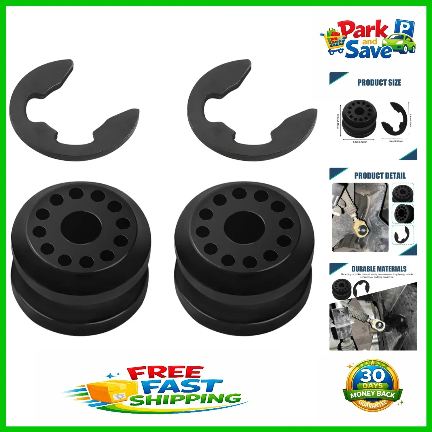 Easy Install Shift Linkage Repair Kit - 2PCS Bushing Set for Dodge Ram Models