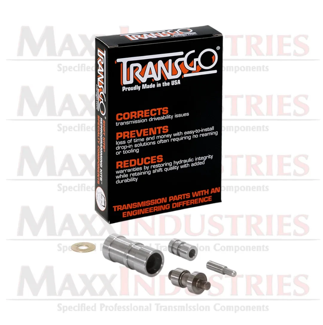 Transgo U140 Steel Replacment Main Press Reg Boost Bushing/Valve Kit U140-BOOST image 3