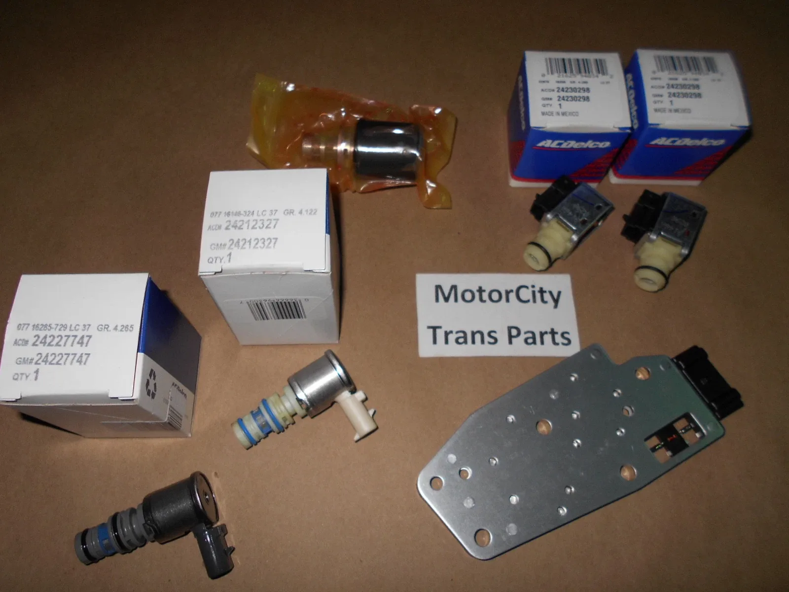 4L60E Trans Master Solenoid Kit GM EPC Shift 1996-2002 6pc Set NEW