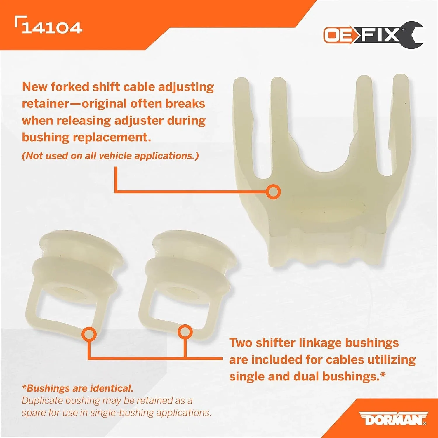 Durable Shift Cable Bushing Kit - Vehicle-Specific Fit for GM & Chrysler Models image 4