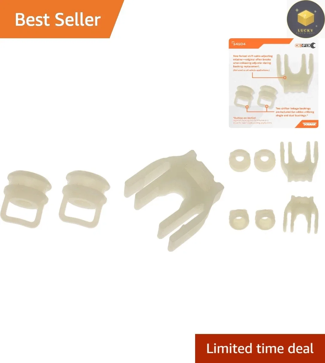 Durable Shift Cable Bushing Kit - Vehicle-Specific Fit for GM & Chrysler Models