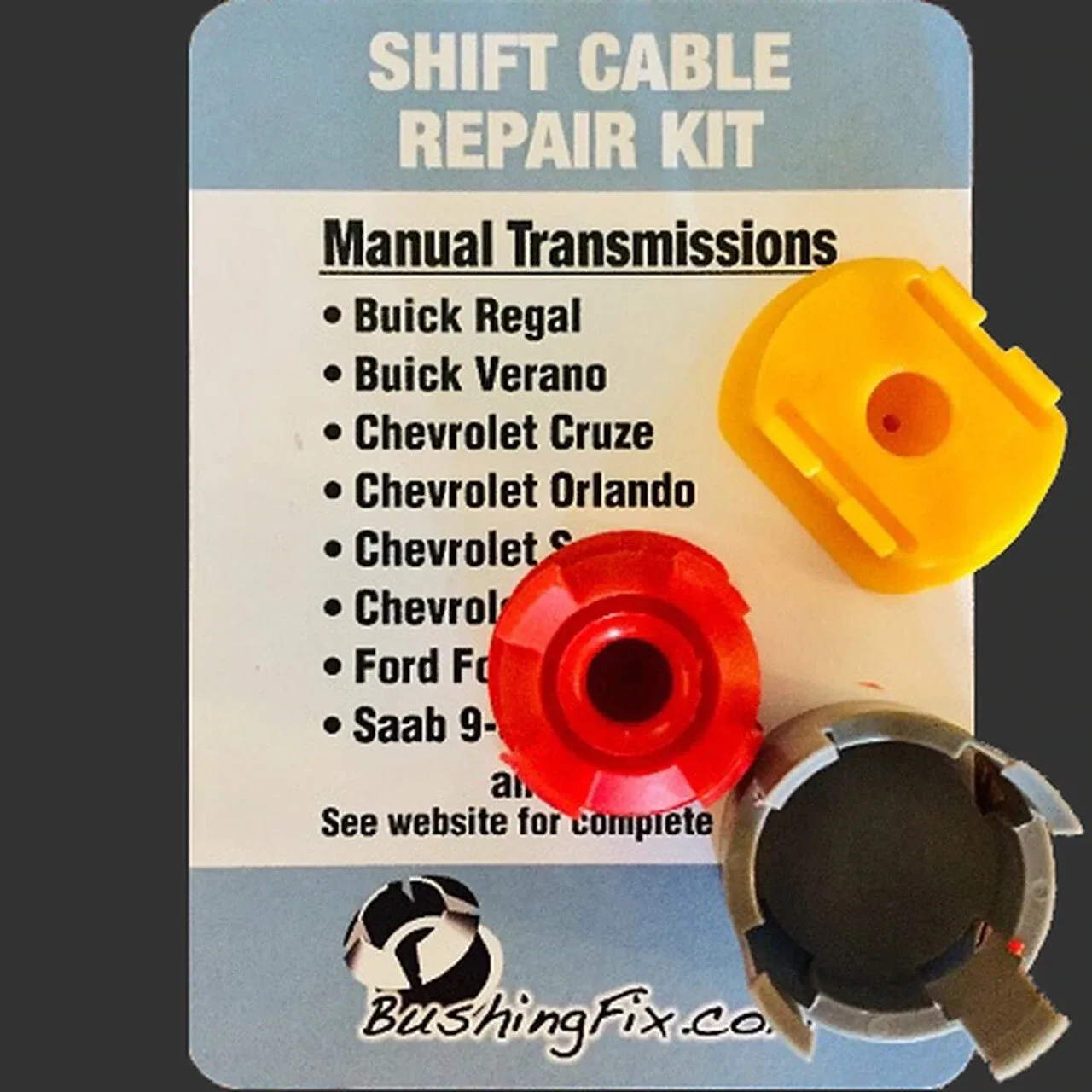 Buick Regal Manual Transmission Shift Cable Repair Kit w 2 bushings Easy Install