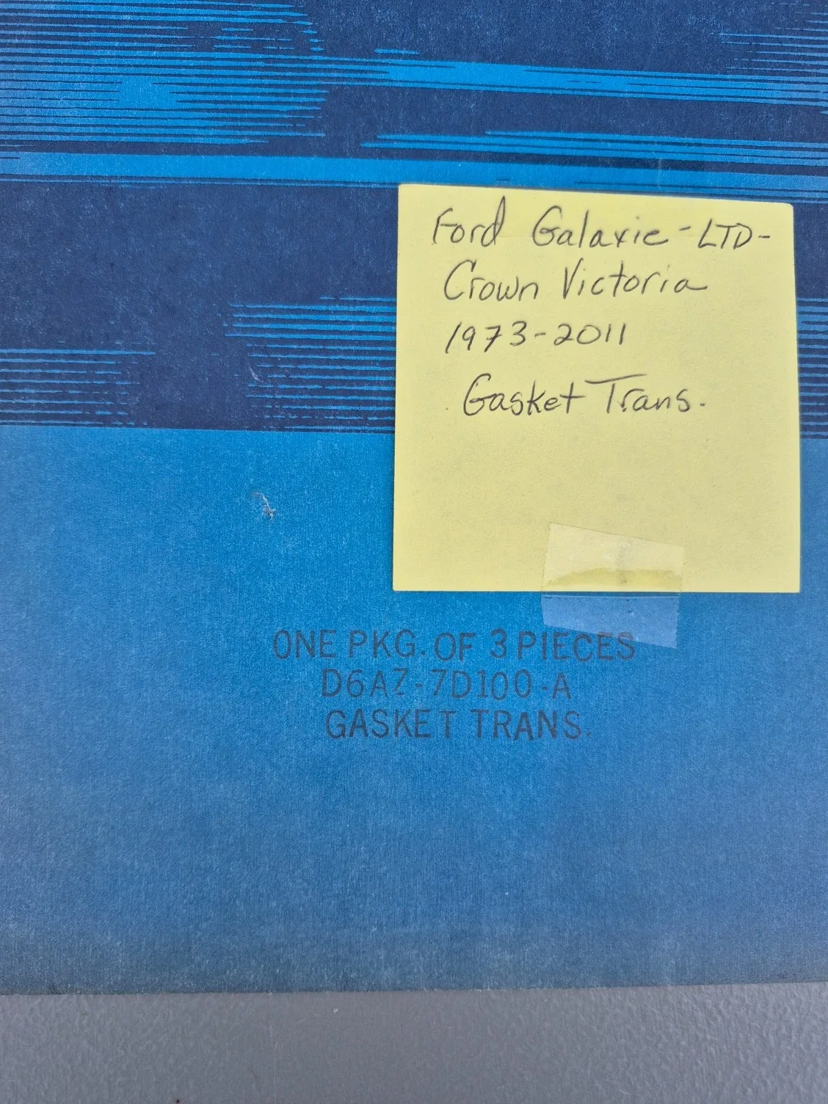 Ford C-6 Valve Body Lower Gasket D6AZ-7D100A (MPN 36321) image 2