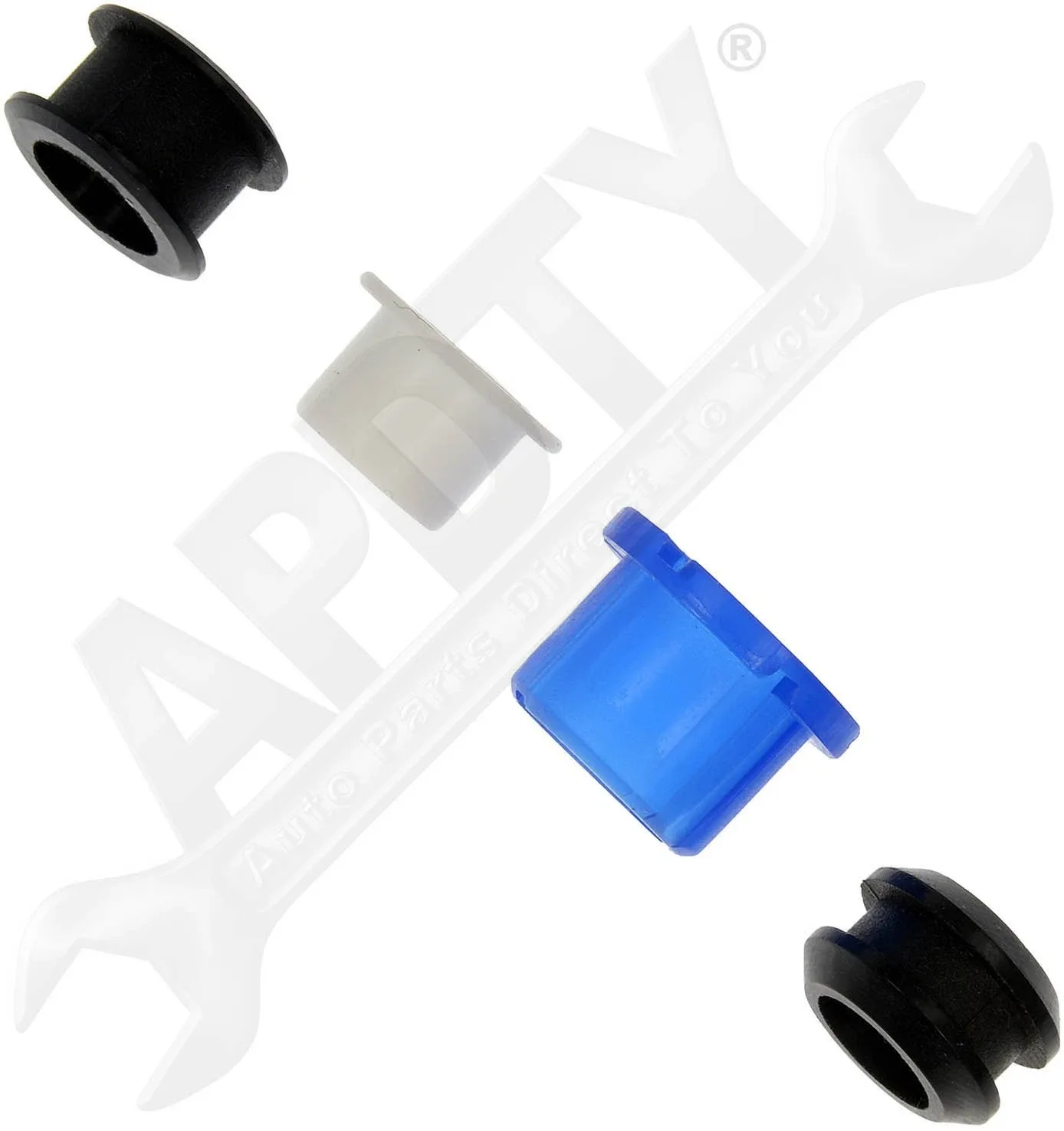 APDTY 162073 Shift Cable Bushing Kit Assortment (13mm, 10mm, 2 x 13.3mm) image 2