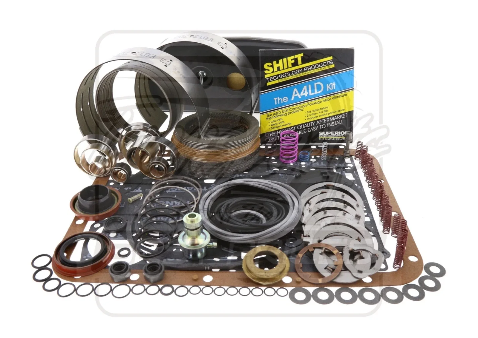A4LD Transmission 2WD Deluxe Level 2 Rebuild Kit 85-89 W/ Shift Kit