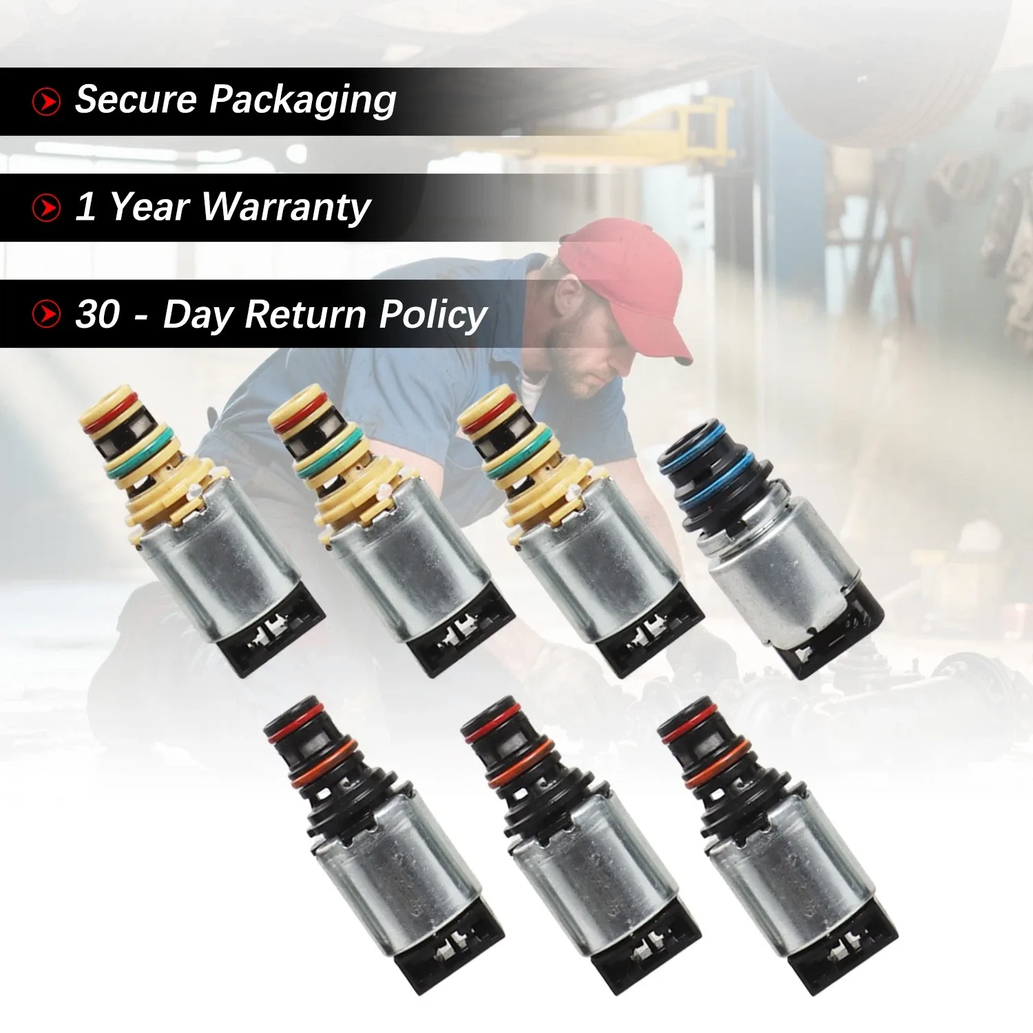 7× Transmission Solenoid Set For Buick Chevy Cruze LaCrosse Malibu 6T40 6T45 image 3