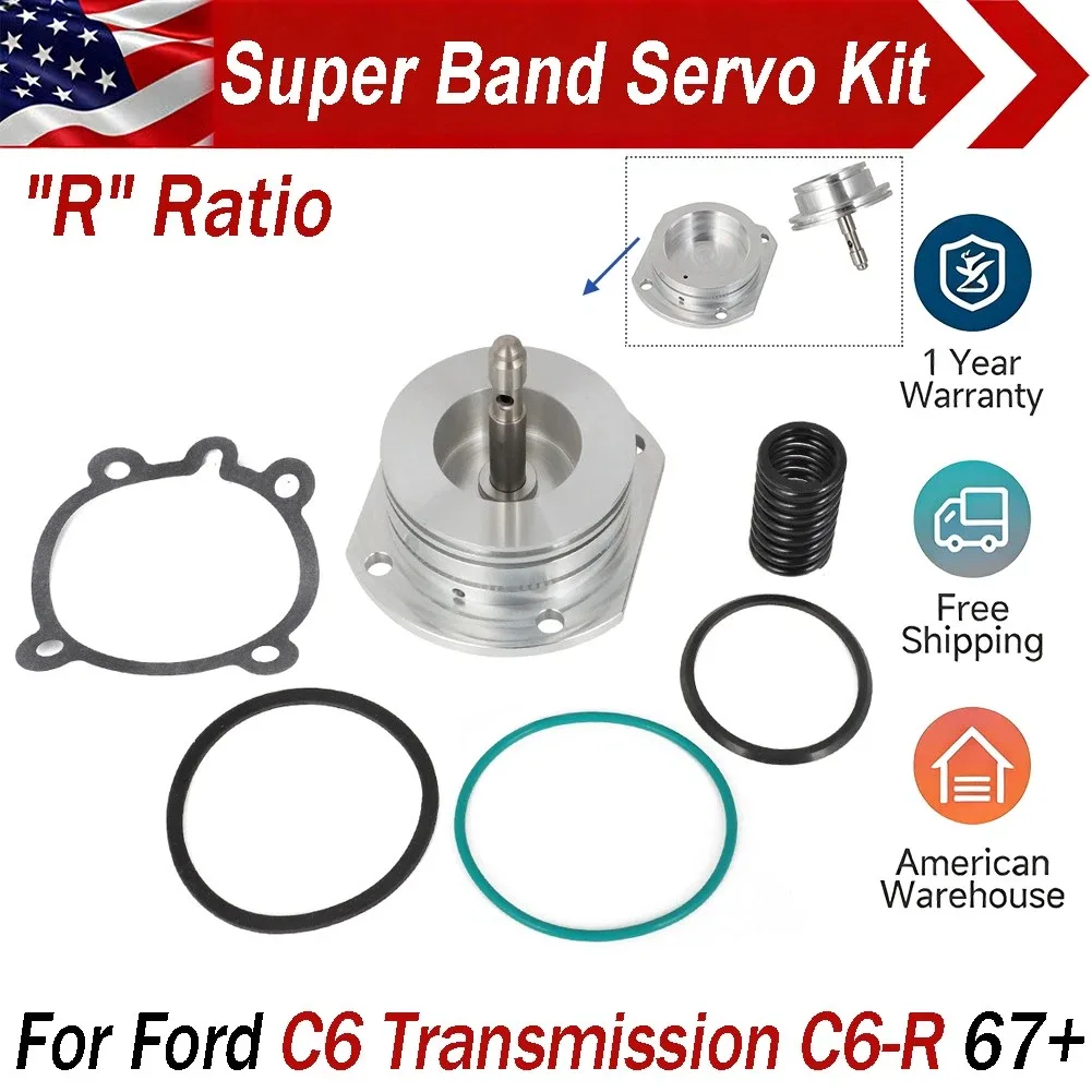 For Ford C6 C6-R R-Code Transmission High Performance Super Band Servo Kit 1967+