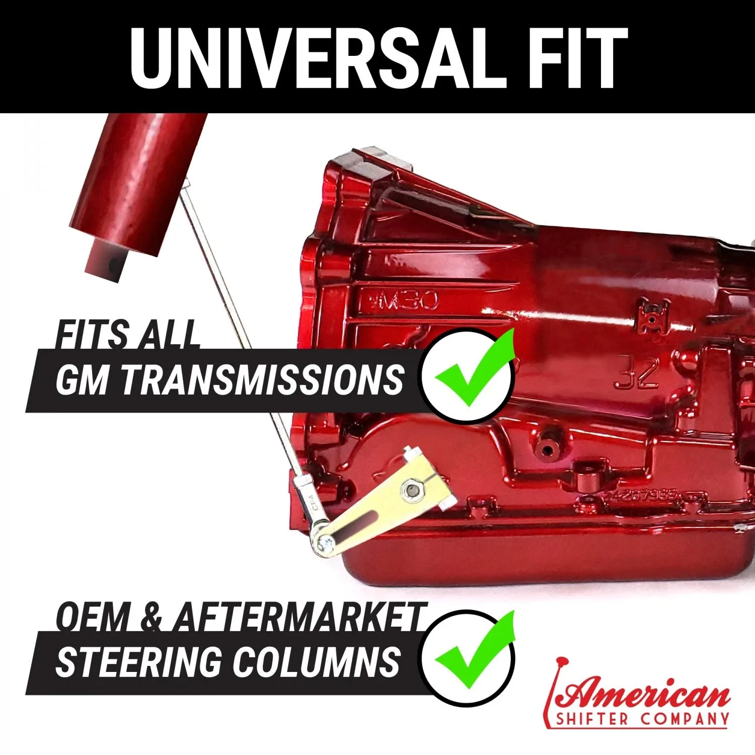 Universal Adjustable GM Transmission Column Shift Linkage Kit TH-350 700R4 4L60 image 4