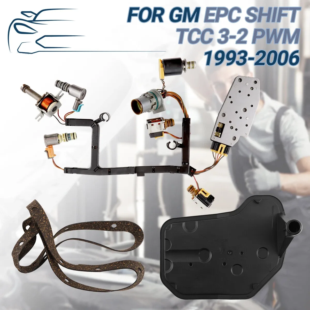 4L60E Transmission Master Solenoid Kit FIT Master Epc Shift Tcc Pwm 3-2 96-02 GM