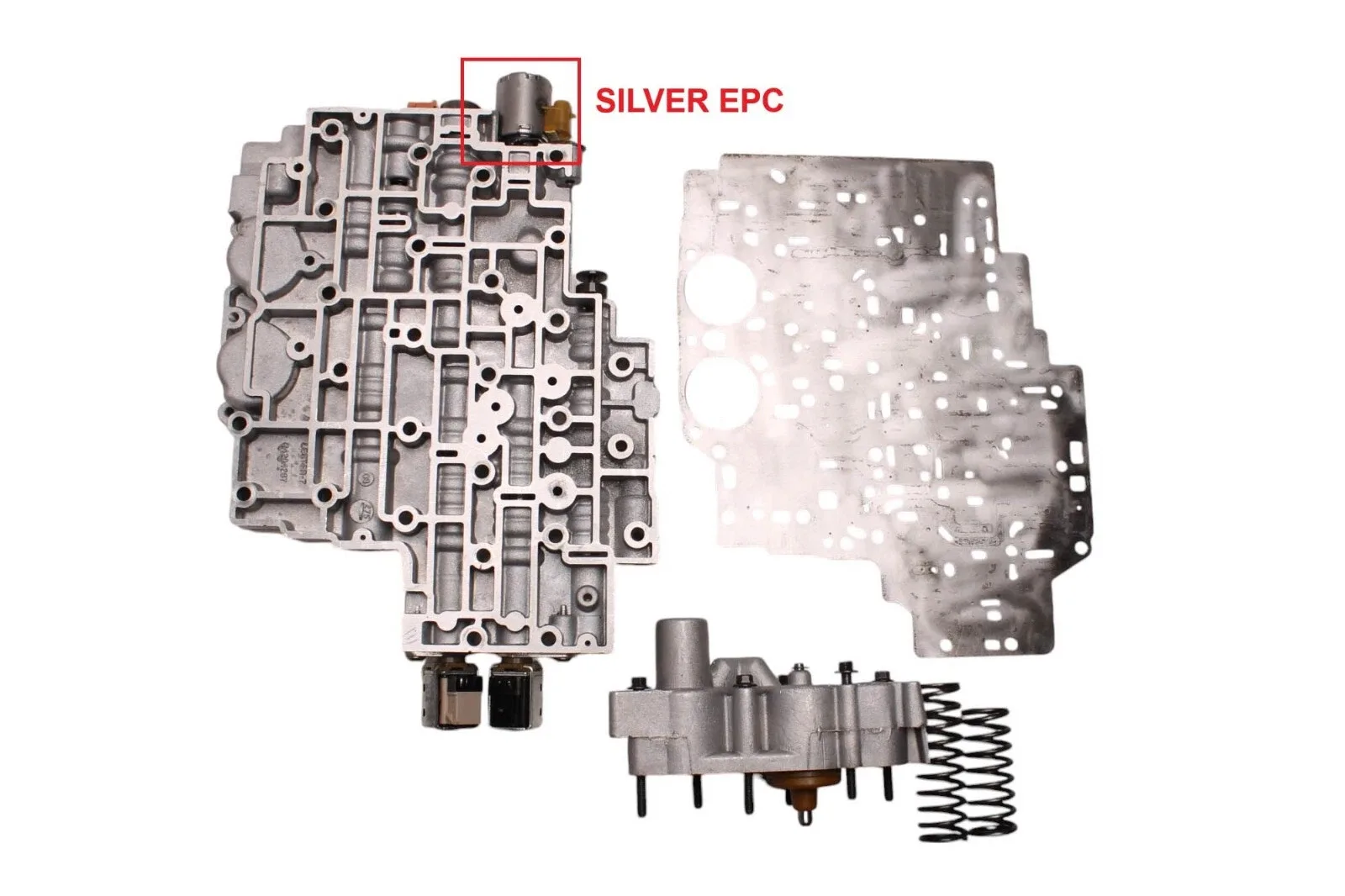 34740DB - 4L80E 4L85E, VALVE BODY, 4 SOLENOID, SILVER EPC, 2004-UP - CHEVY image 2