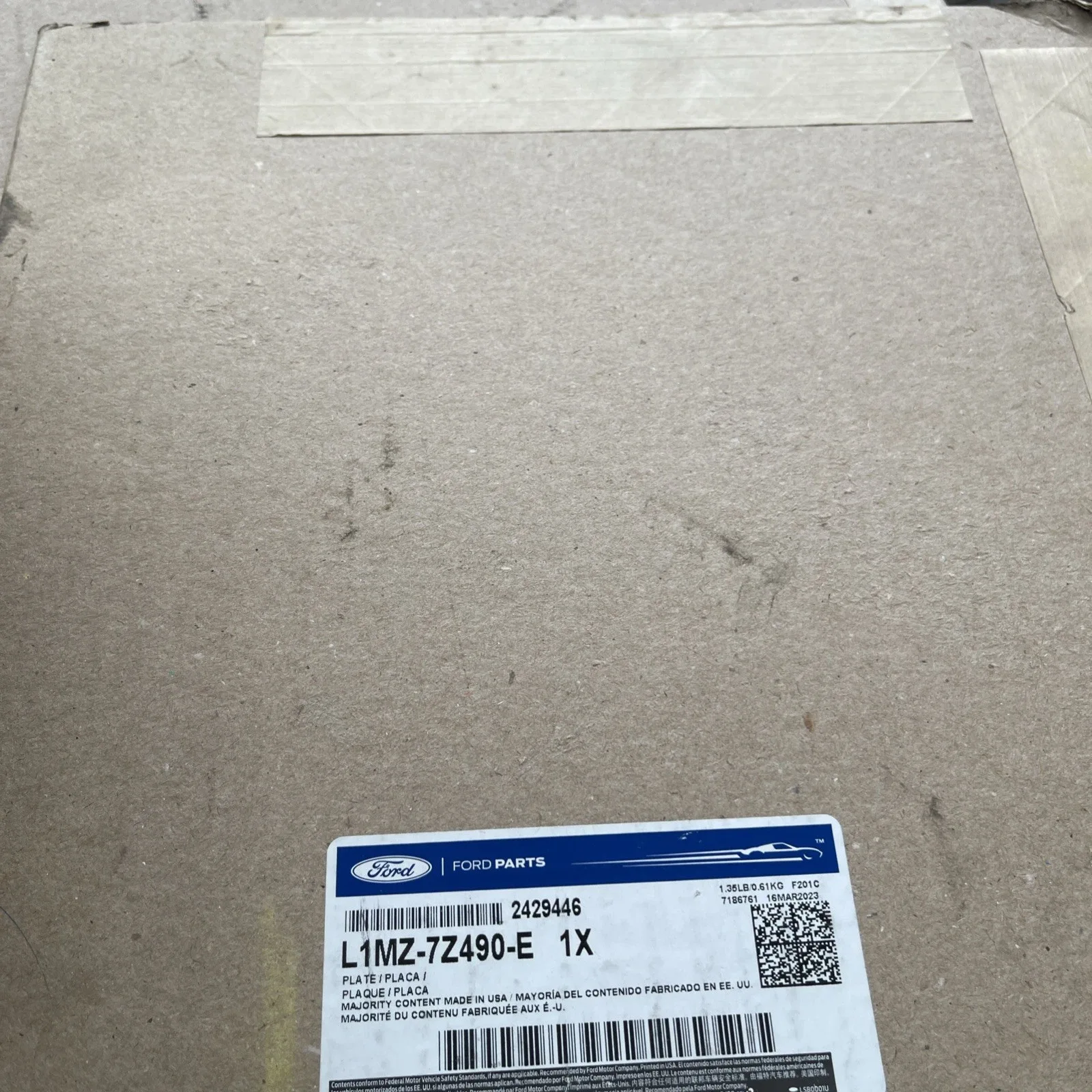 Genuine Ford Automatic Transmission Valve Body Separator Plate L1MZ-7Z490-E image 2