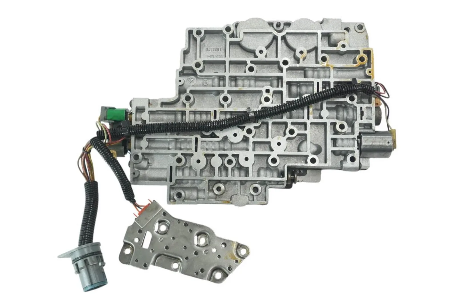 34740EA - 4L80E 4L85E, VALVE BODY, 4 SOL, 2 SMALL HOLES, CAST 8683479, 1991-96 image 4
