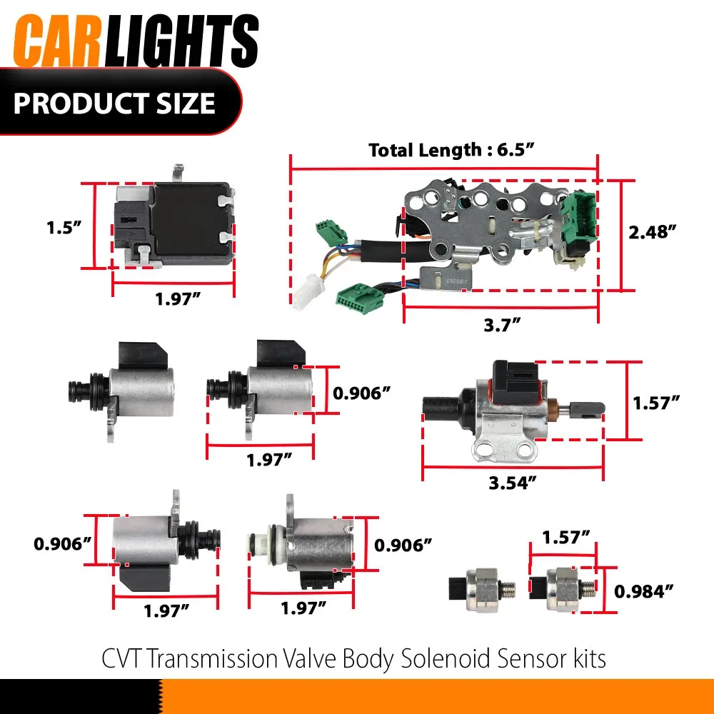Fit For Nissan CVT JF011E RE0F10A Transmission Valve Body Solenoid Sensor kits image 3