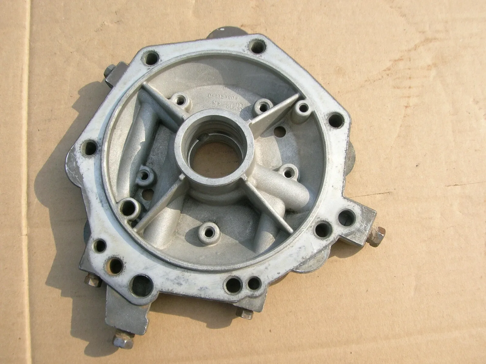 1958-61 Iron Torqueflite rear support,output shaft support.Minor wear,very solid image 2