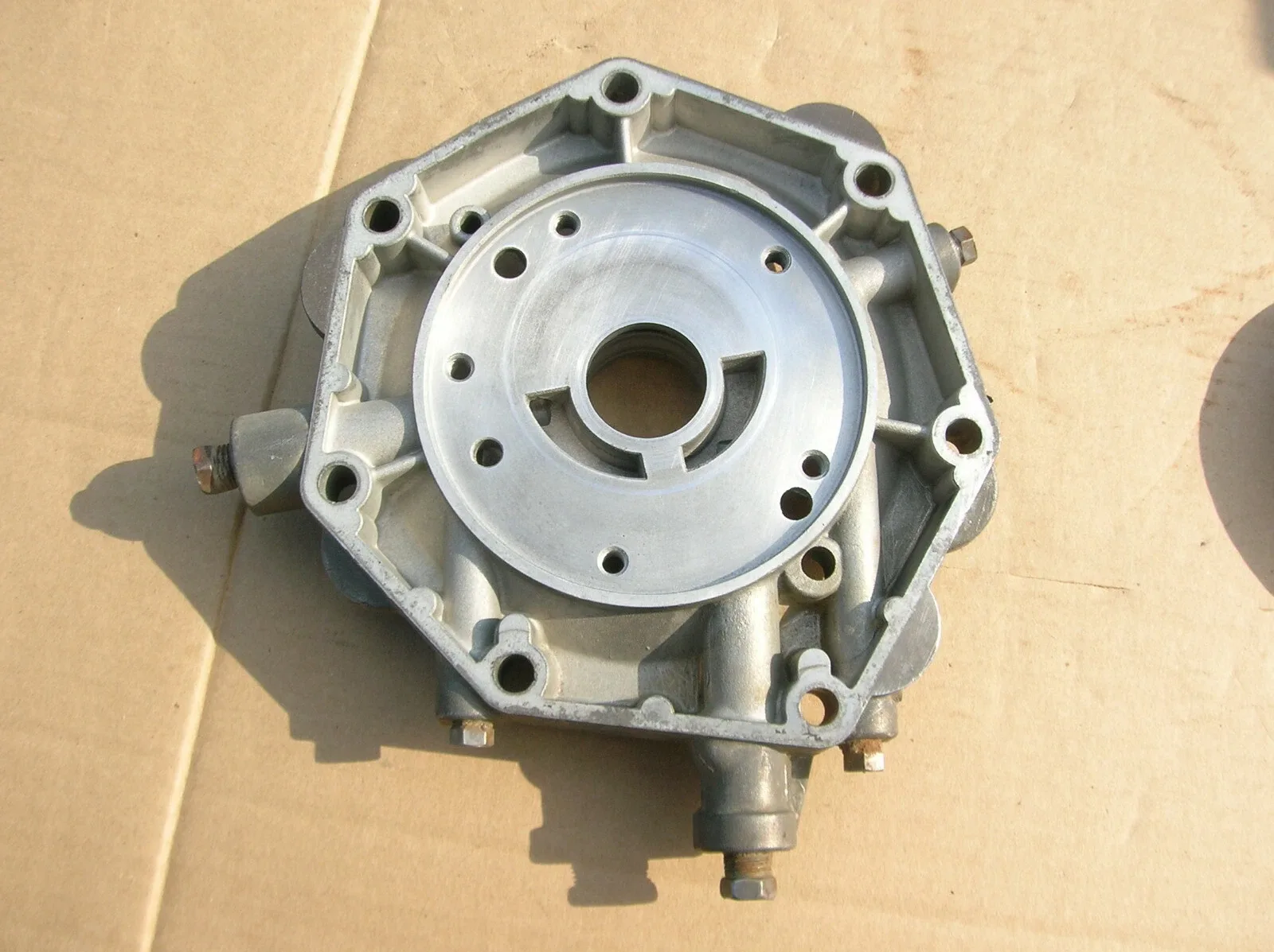 1958-61 Iron Torqueflite rear support,output shaft support.Minor wear,very solid