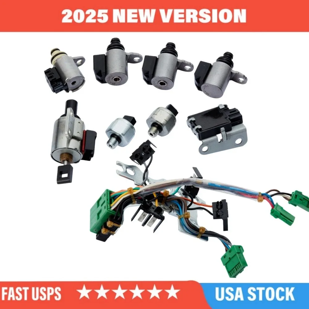 9PCS CVT Transmission Valve Body Solenoids Kit For Nissan Altima Rogue Sentra