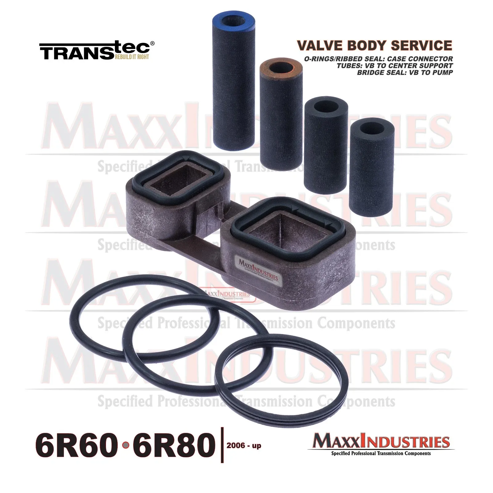 6R60-6R80/100 Valve Body Service Seals Kit - Bridge Seal to Pump, Tubes, O-Rings image 2