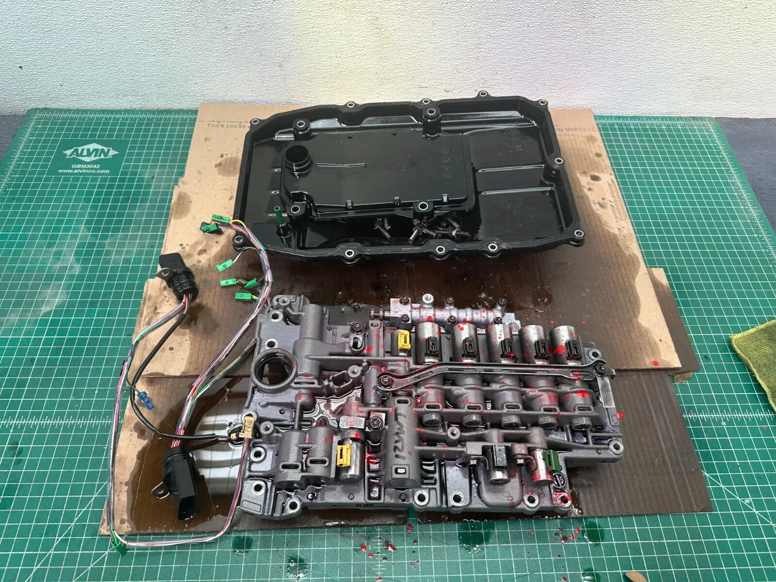 2012 Volkswagen Touareg ID LSK AUTOMATIC TRANSMISSION CONDUCTOR PLATE VALVE BODY