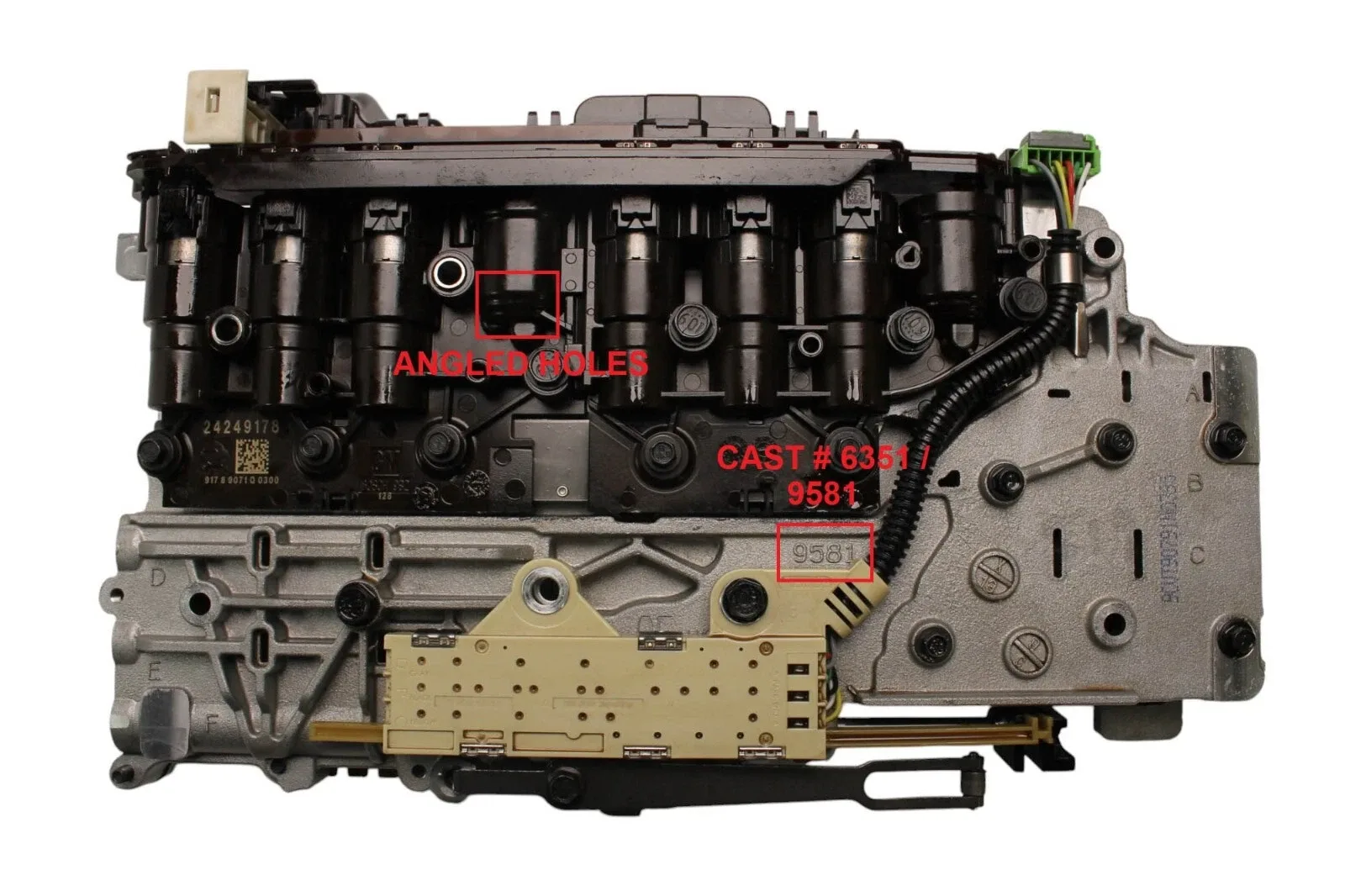 45740CK - 6L80, VALVE BODY & TEHCM, C OR NO POST, WITH EXHAUST SLOTS, 2007-10 image 3