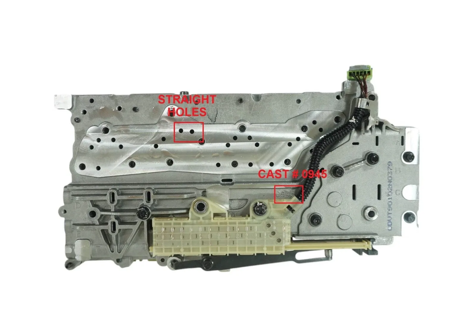45740D - 6L90, VALVE BODY, D OR NO POST, WITHOUT EXHAUST SLOTS, 2010-UP image 3