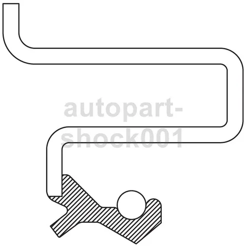 National Automatic Transmission Output Shaft Seal Fits 1982 1983 Dodge 400_AP image 4
