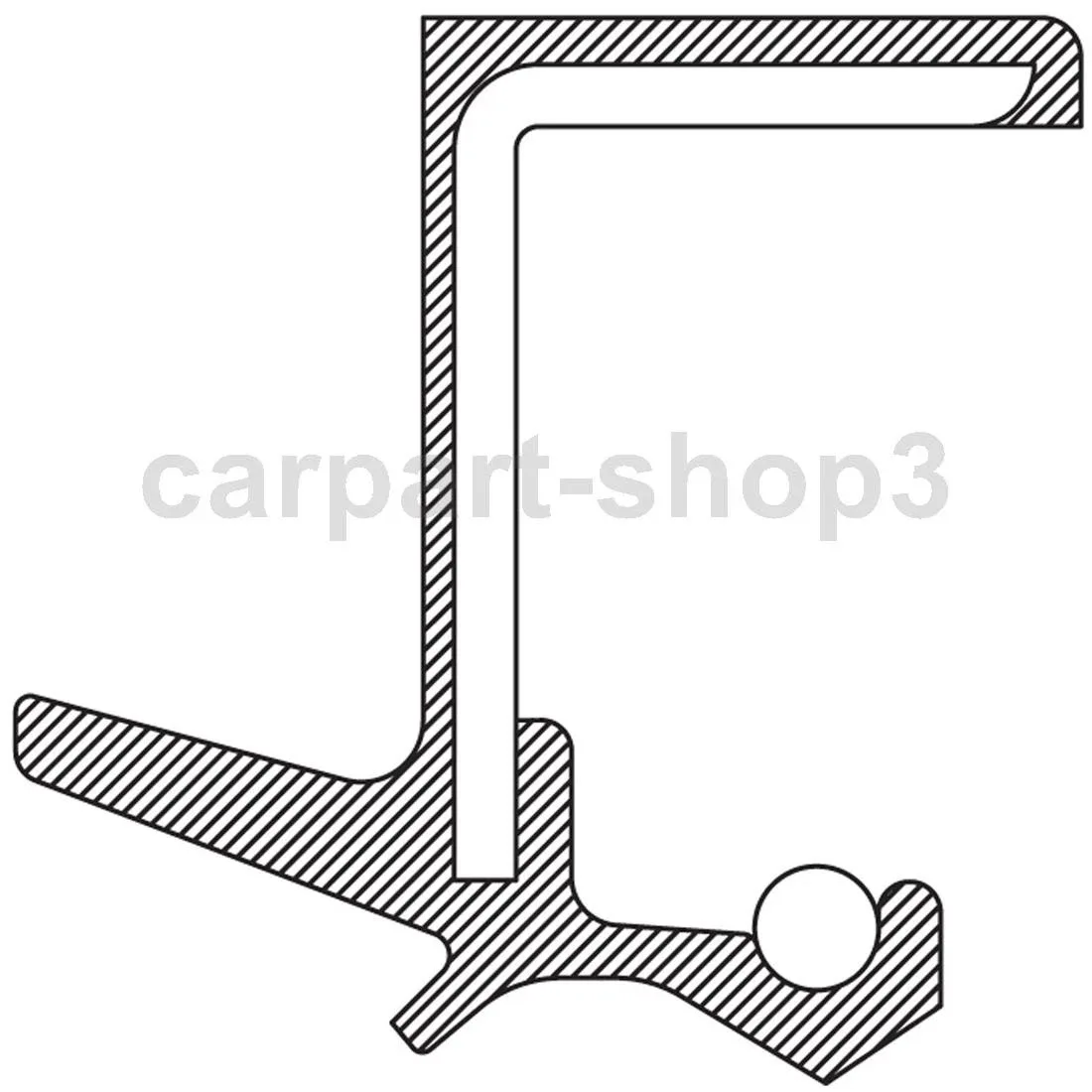 Manual Transmission Output Shaft Seal National For Ford Aspire 1994 1995 Right image 3
