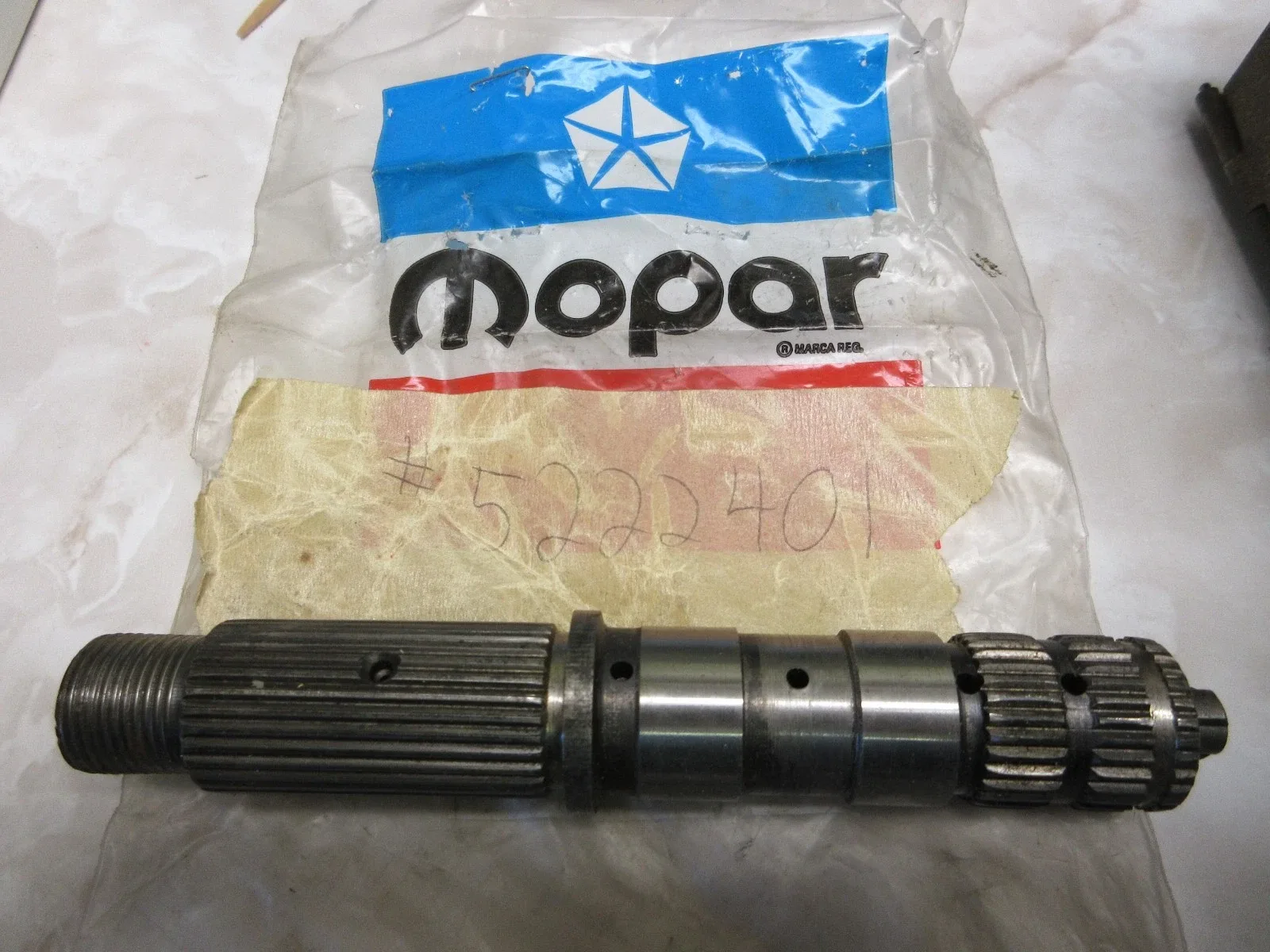 MoPar Tansaxle Output Shaft - NOS - '78-'80 Omni / Horizon - P/N 5222401